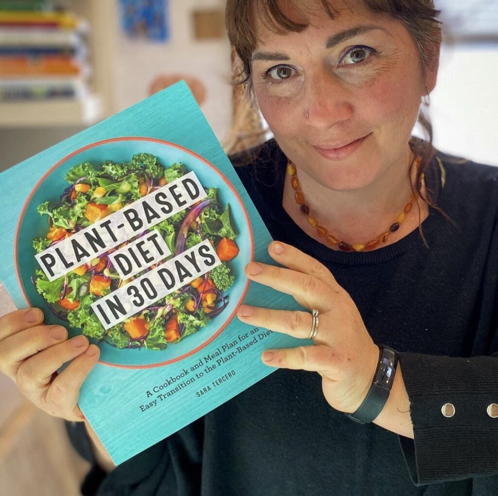 Sara Tercero of Better Food Guru with Plant Based Diet in 30 Days Cookbook