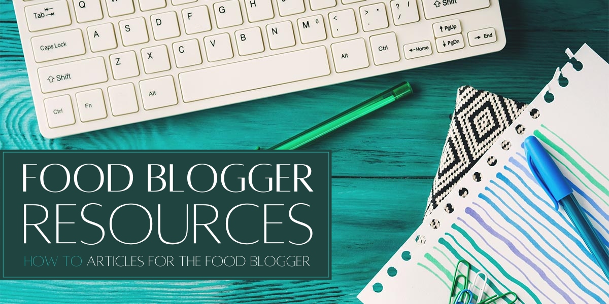 food blogger resources header