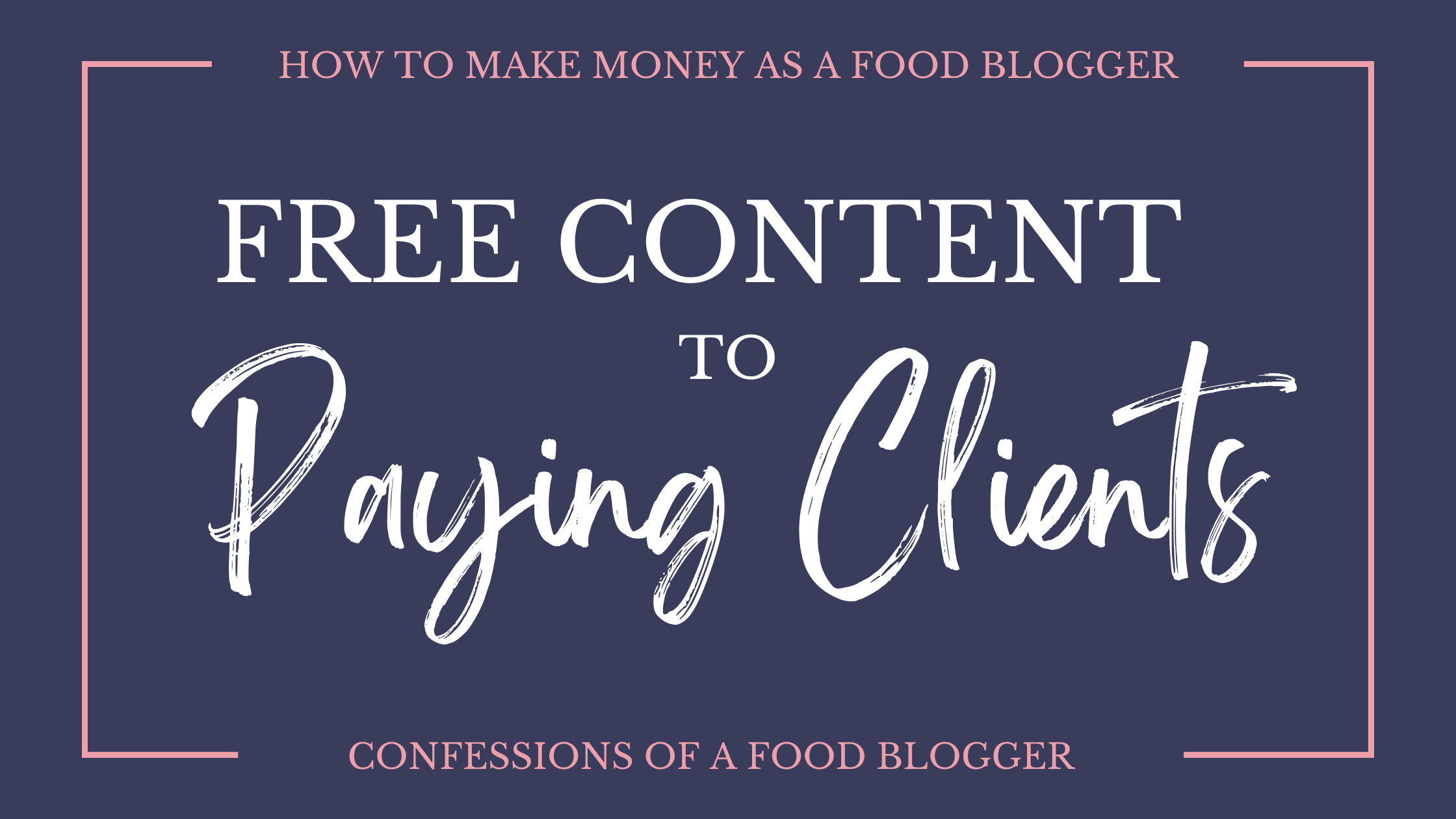 How to Make Money as a Food Blogger How to Get from Free Content to Paid Content