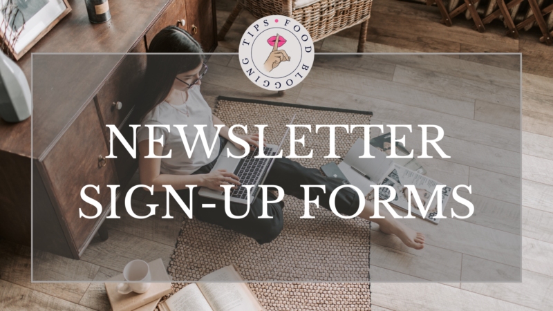 Newsletter Sign-Up Forms